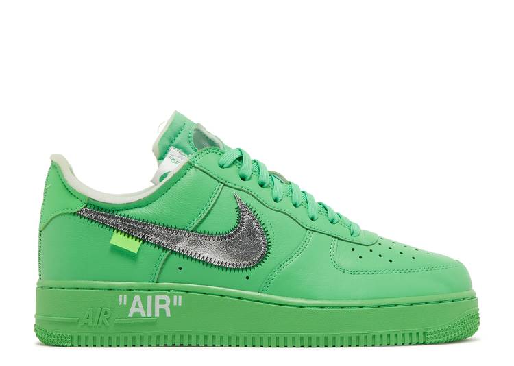 Off White x Nike Air Force 1 VOLT + GREEN 