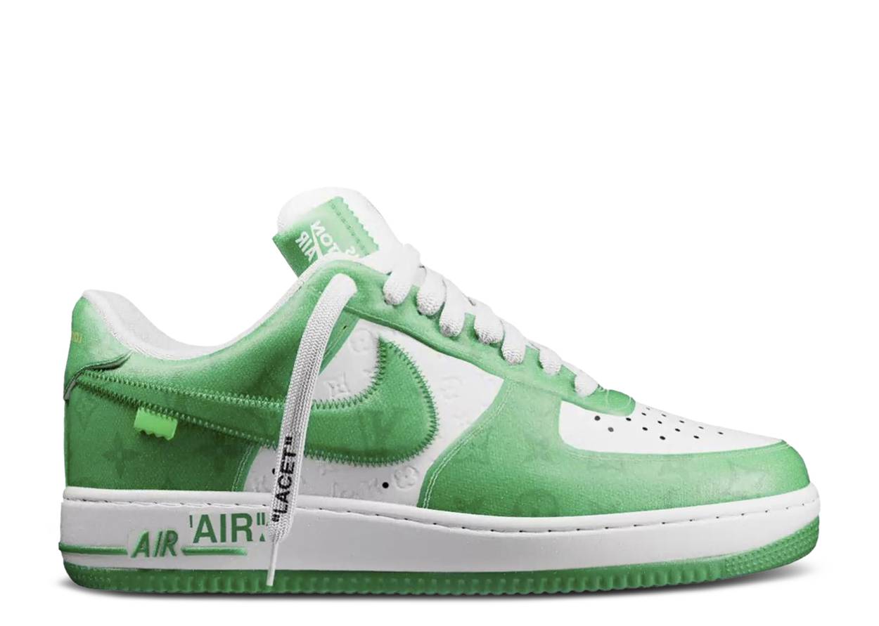 NIKE X LOUIS VUITTON AIR FORCE1 LOW WHITE GREEN (NEW) – Secret Sneaker  Store Online
