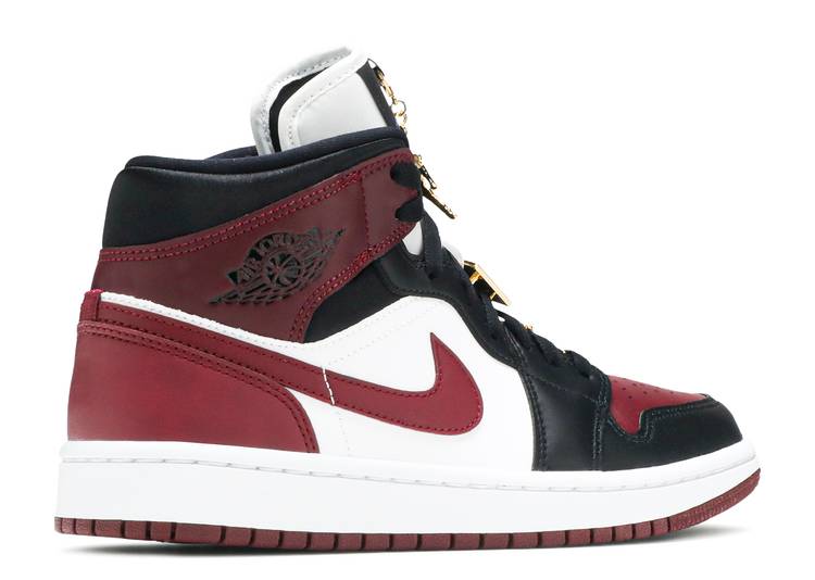 Air Jordan 1 Mid SE 'Black Dark Beetroot' (W)