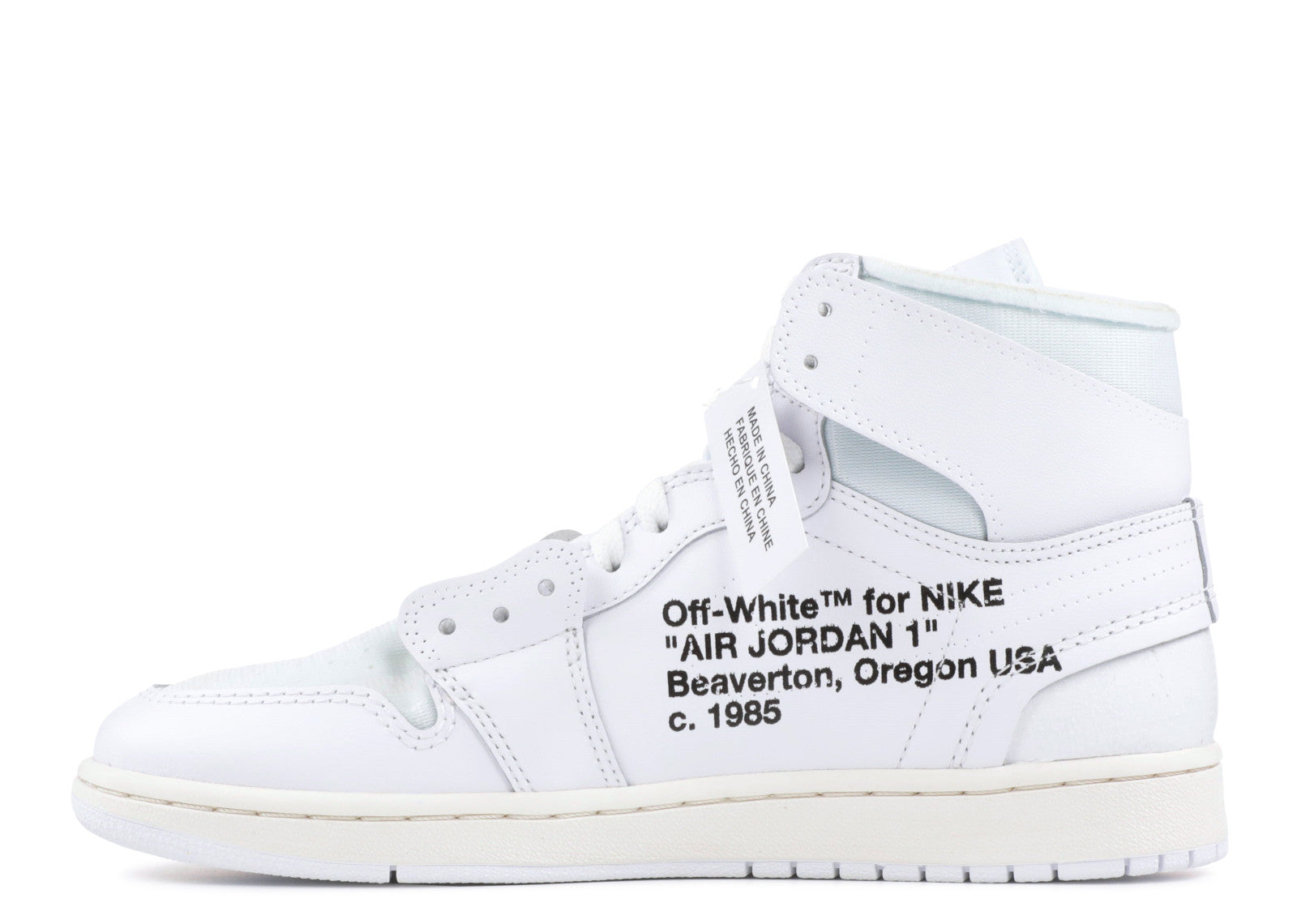 Jordan 1 off top white prix